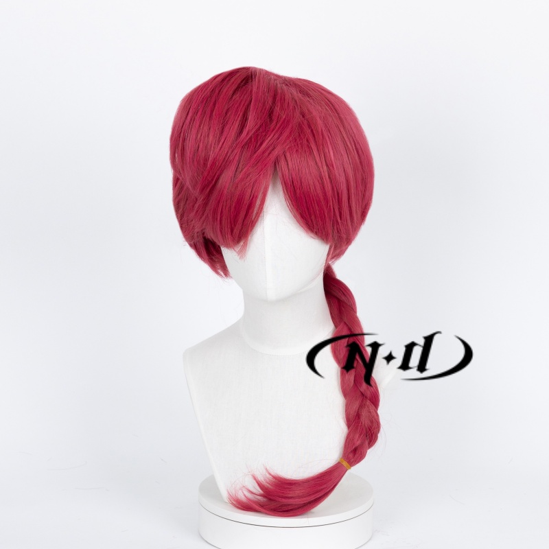 랜마 사오토메 코스프레 가발 레드 헤어피스 란마 애니메 - Anime Cosplay With Red Hair 리뷰 및 가격