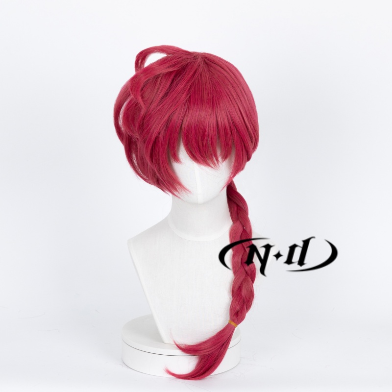 랜마 사오토메 코스프레 가발 레드 헤어피스 란마 애니메 - Anime Cosplay With Red Hair 리뷰 및 가격