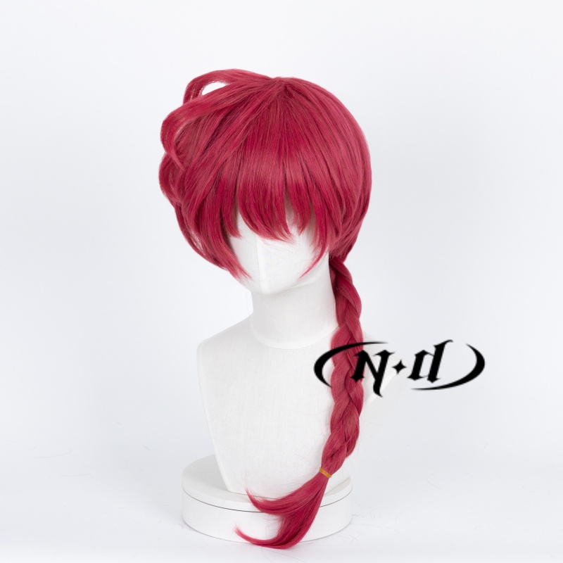 랜마 사오토메 코스프레 가발 레드 헤어피스 란마 애니메 - Anime Cosplay With Red Hair 리뷰 및 가격
