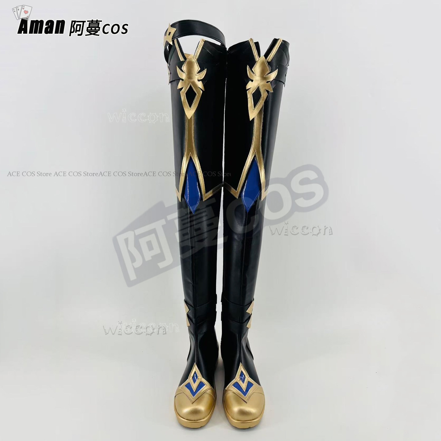 Genshin Impact Lohen 하이 니 부츠 - - Anime Cosplay Japanese 리뷰 및 가격