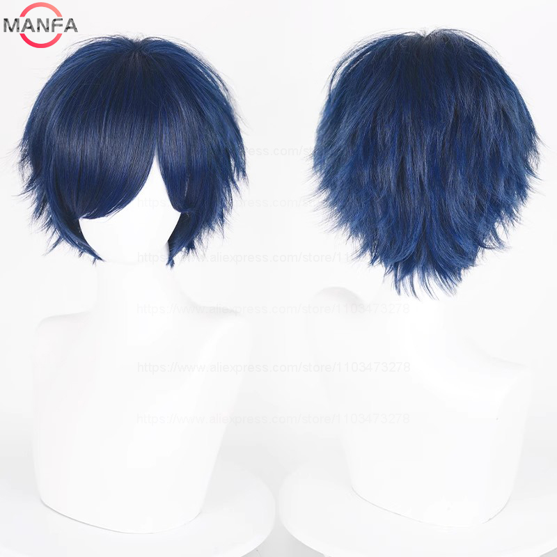 애니메이션 30cm 짧은 스트레이트 코스프레 가발 블랙 - Anime Cosplay Duo 리뷰 및 가격