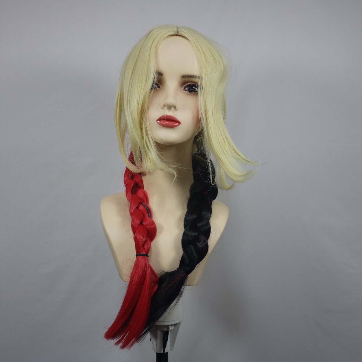 여성 퀸 코스프레 가발 할리 2 포니테일 스타일 레드  - Anime Cosplay With Red Hair 리뷰 및 가격