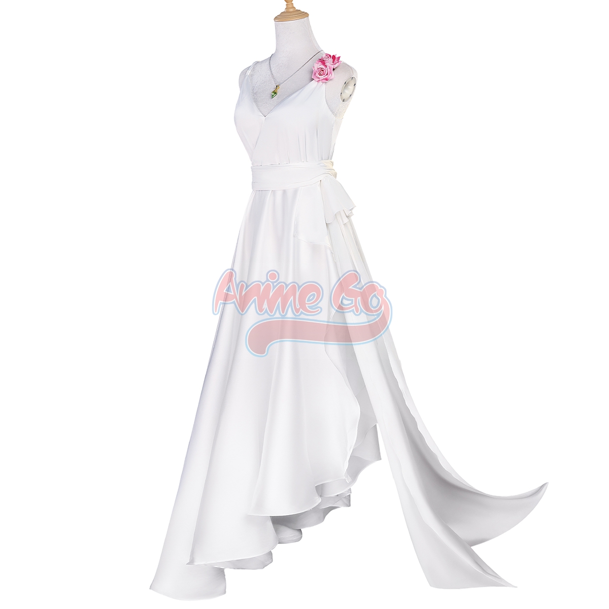 에밀리아 코스프레 리 제로 의상 여성 흰색 드레스 옷  - Anime Cosplay Re Zero 리뷰 및 가격