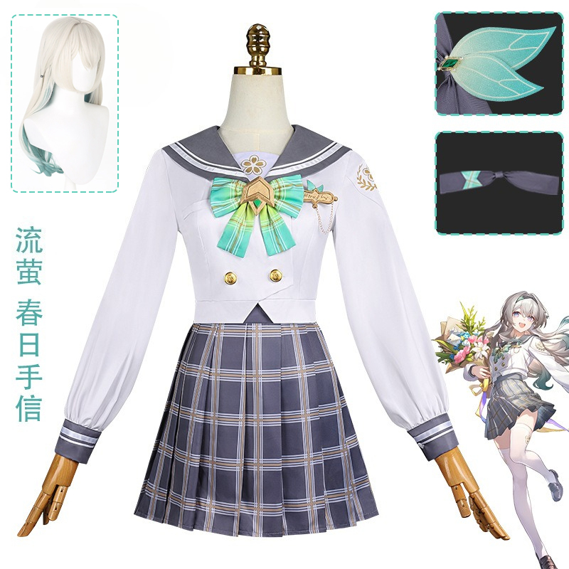불빛 코스프레 의상 가발 혼카이 스타 레일 애니메이션  - Anime Cosplay Name 리뷰 및 가격